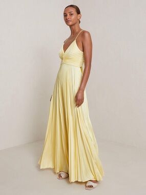 A.L.C. | Dresses | Alc Delfina Pleated Long Asymmetric Oneshoulder Dress |  Poshmark